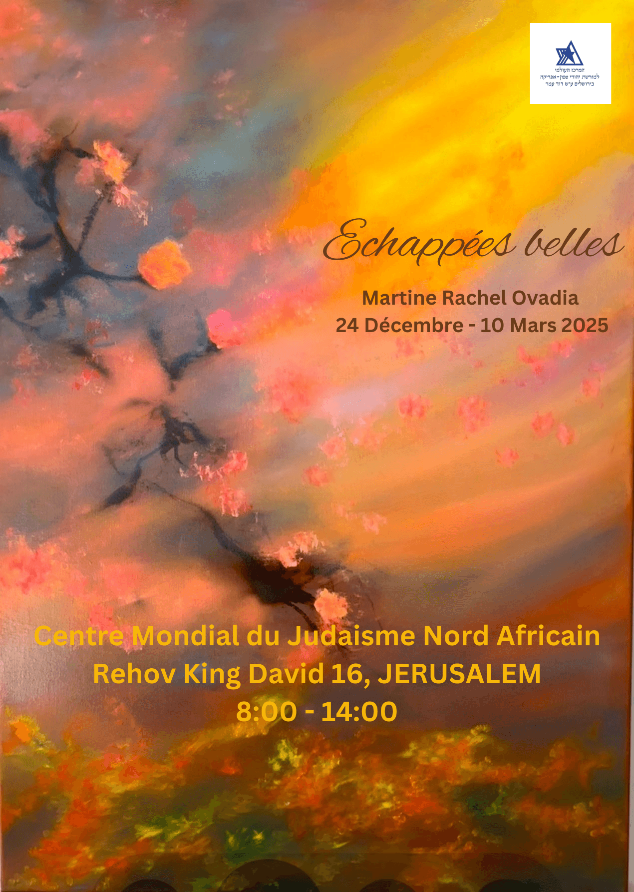 Poster of the exhibition, in French