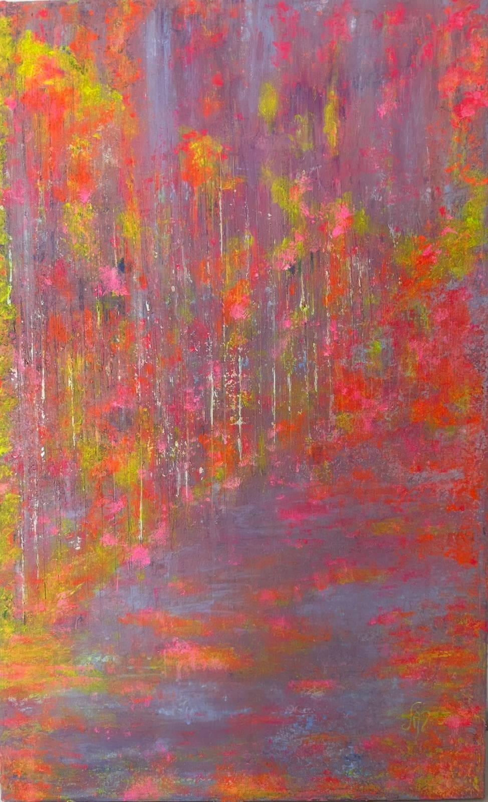 “Harp Melody”, painting by Martine Rachel Ovadia