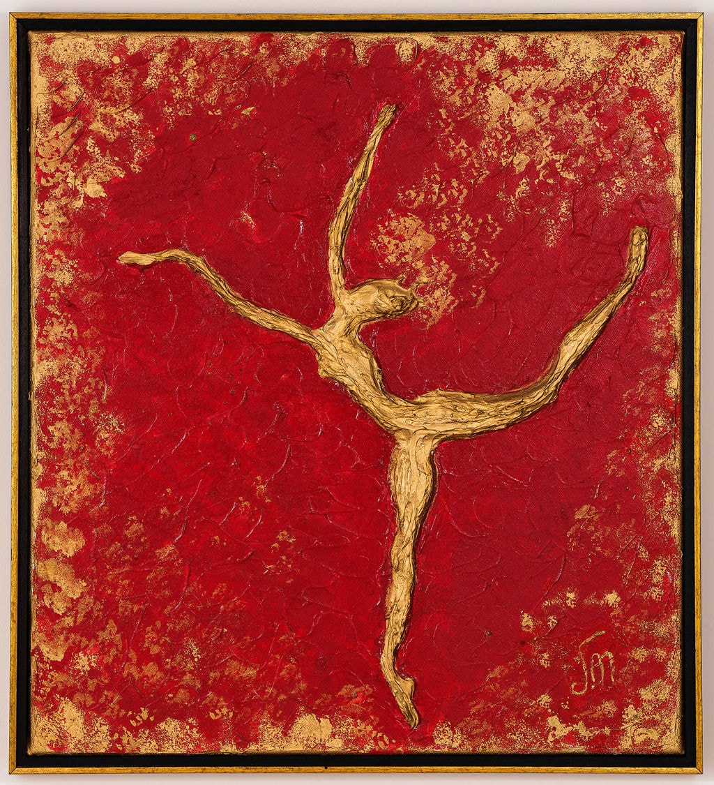 “Dancer”, painting by Martine Rachel Ovadia