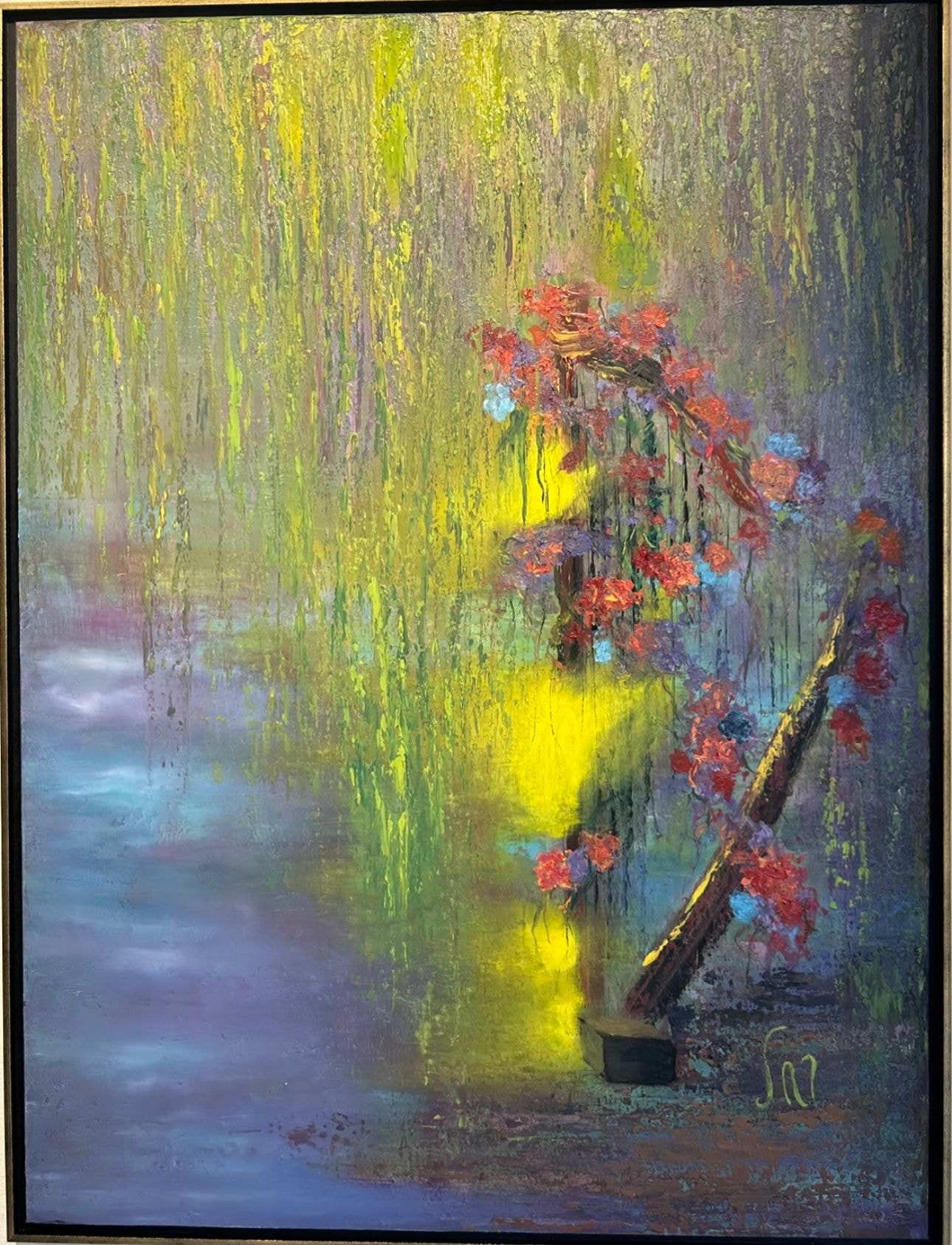 “Harp”, painting by Martine Rachel Ovadia