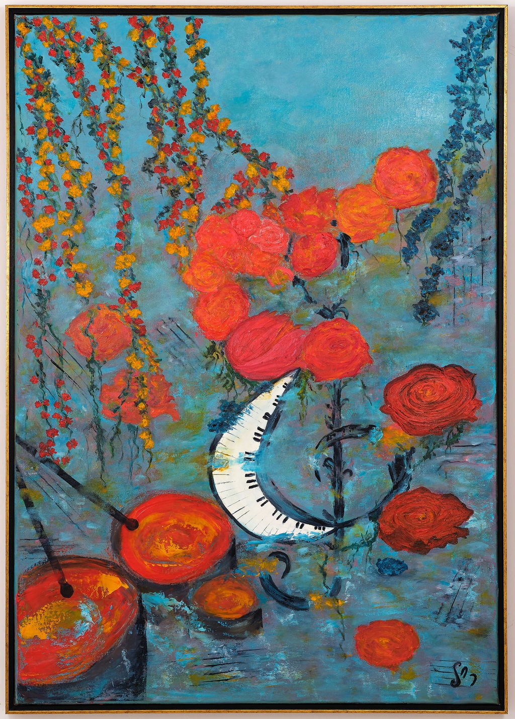 “Melody”, painting by Martine Rachel Ovadia