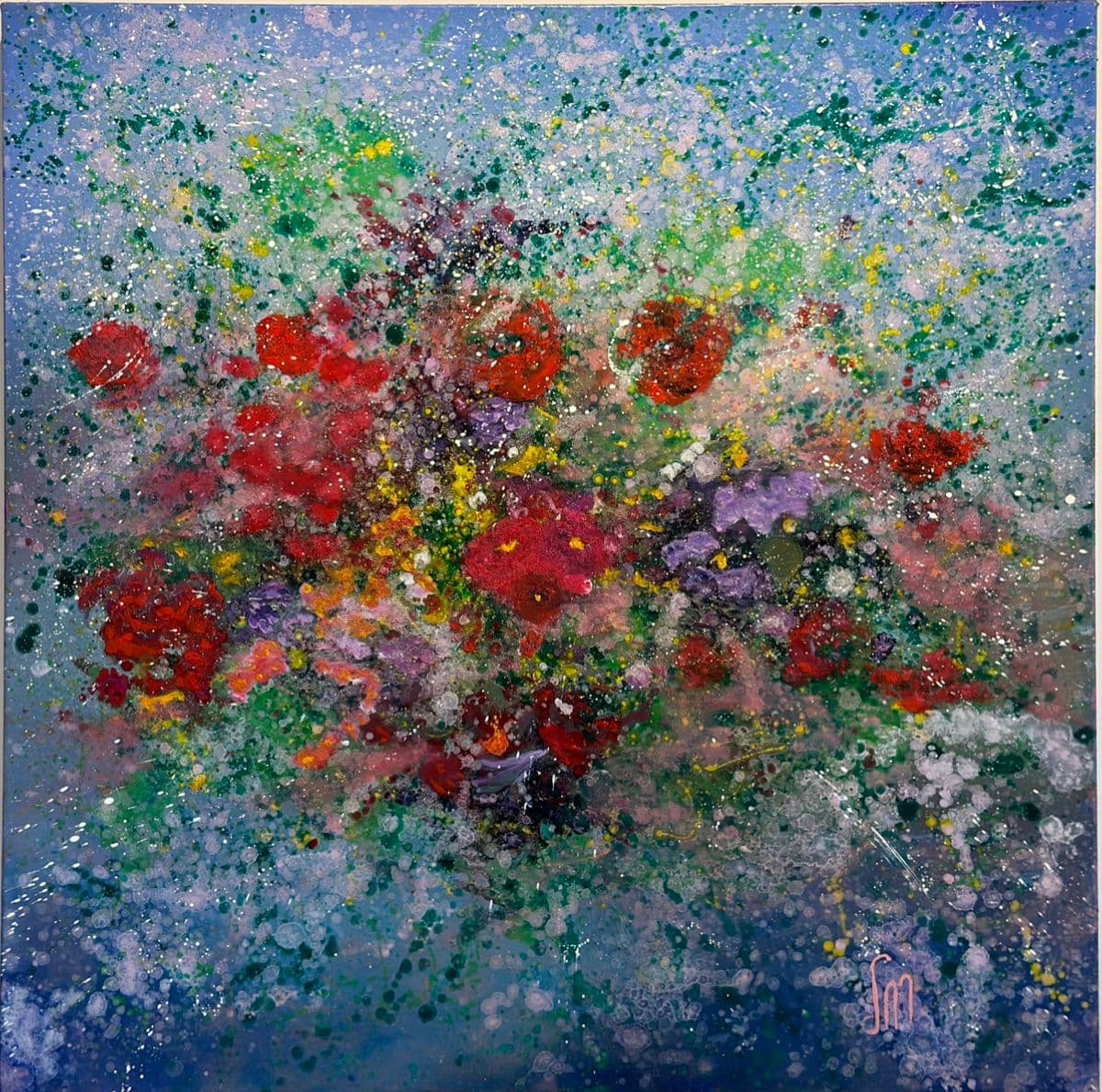 “Bouquet”, painting by Martine Rachel Ovadia