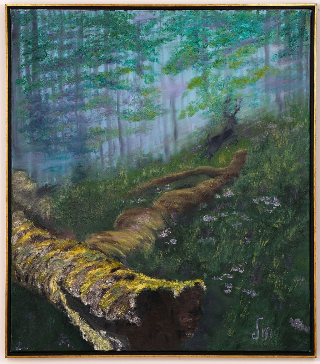 “The Call of the Forest”, painting by Martine Rachel Ovadia